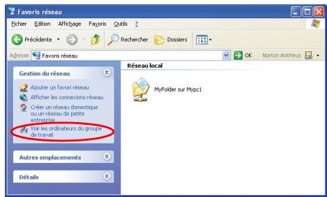 SAMSUNG NX15TPHGW2 - Etape 2. Utilisation des fichiers ou dossiers partages. - 1