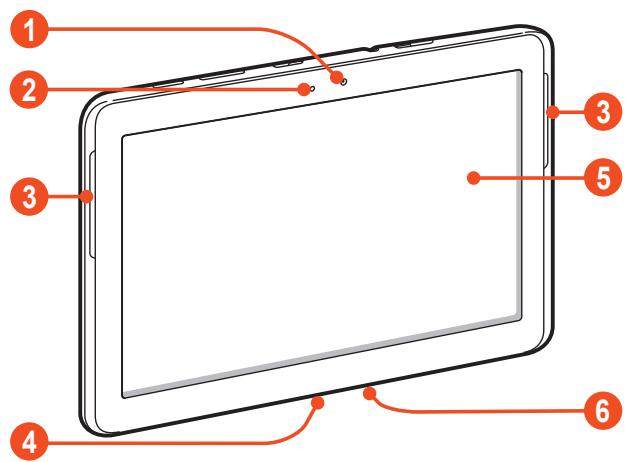SAMSUNG GALAXY TAB 2 - >Face avant - 1