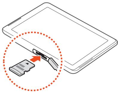 SAMSUNG GALAXY TAB 2 - Insérer une carte mémoire (en option) - 3