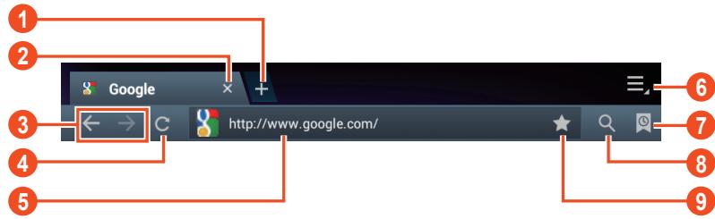 SAMSUNG GALAXY TAB 2 - > Naviguer sur une page Web - 1