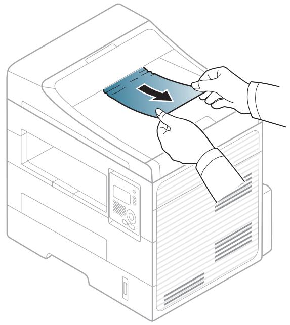 SAMSUNG SCX-4729FD - Bourrage du papier d'origine dans la zone de sortie du scanner. - 1