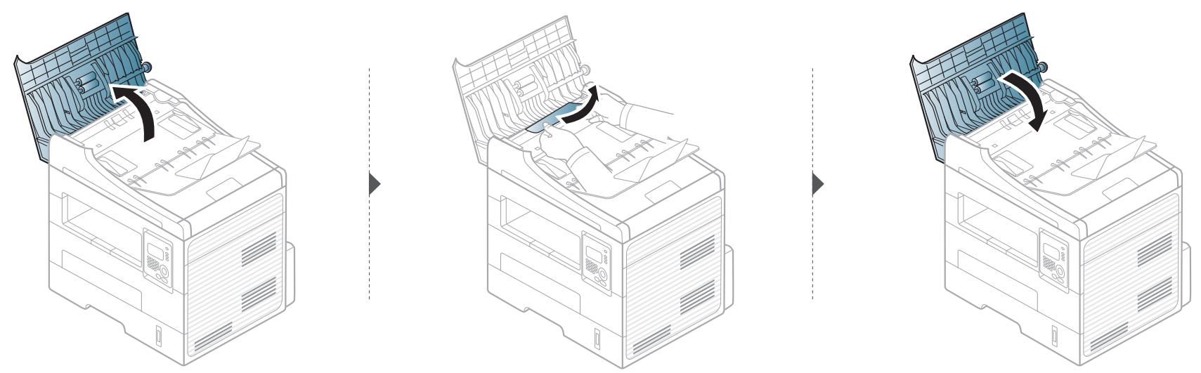SAMSUNG SCX-4729FD - Suppression des bourrages d'original - 1