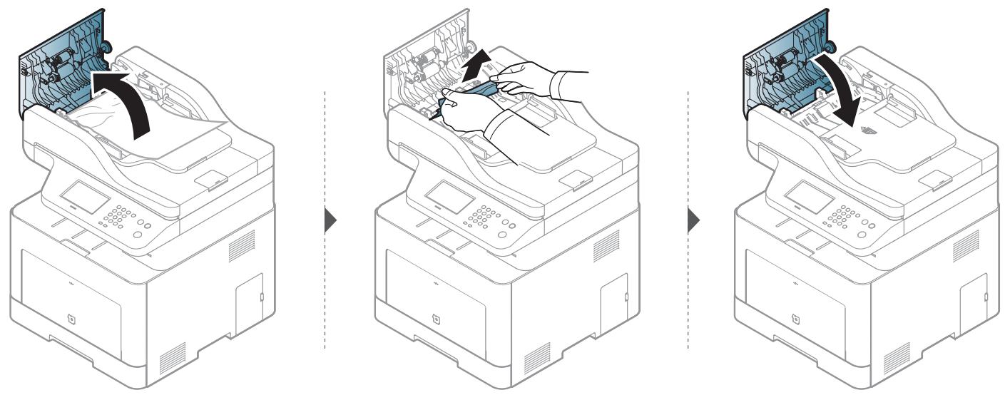 SAMSUNG XPRESS SL-C1860FW - Bourrage du papier d'origine dans le scanner - 2