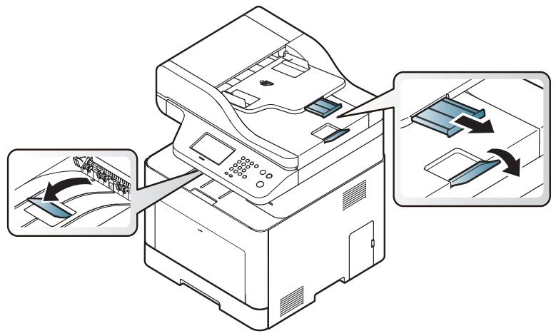 SAMSUNG XPRESS SL-C1860FW - Utilisation du support de sortie papier - 2