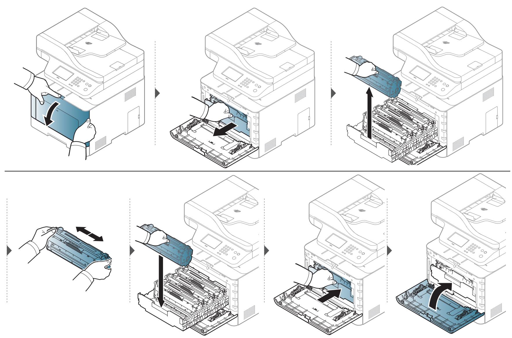 SAMSUNG XPRESS SL-C1860FW - Redistribution du toner - 1