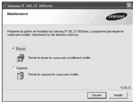 SAMSUNG SF-360 - Réinstallation du logiciel - 1