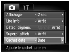 CANON POWERSHOT A3350 IS - Affichez le menu. - 1