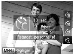 CANON POWERSHOT A3350 IS - Personnalisation du retardateur - 1