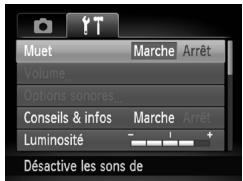 CANON POWERSHOT A3350 IS - Affichez le menu. - 1
