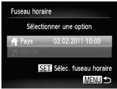 CANON POWERSHOT A3350 IS - Utilisation du fuseau hora - 1