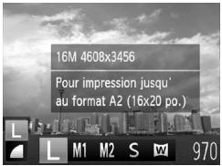 CANON POWERSHOT A3350 IS - Modification des pixels d'enregistrement (taille de l'image) - 1
