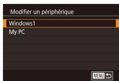 CANON POWERSHOT G5 X - Modification des informations de connexion - 3
