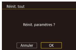 CANON POWERSHOT G5 X - Rétabillisement des réglages par défaut de l'appareil photo - 1