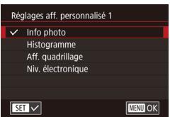CANON POWERSHOT G5 X - Personnalisation des informations affichées - 1