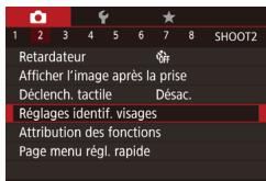 CANON POWERSHOT G5 X - Enregistrement des informations d'identification de visage - 1