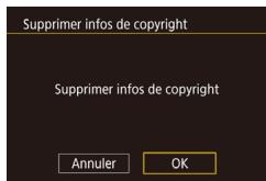 CANON POWERSHOT G5 X - Effacement de toutes les informations de copyright - 1