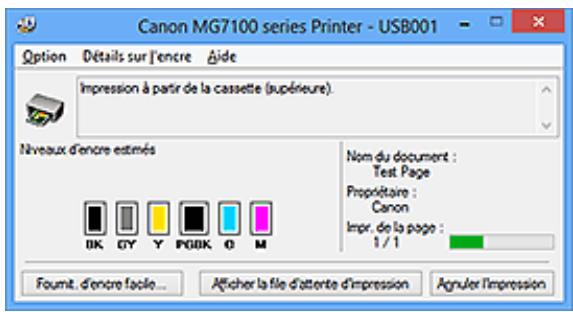 CANON MG 7150 - Lancement de l'écran d'état Canon IJ - 2