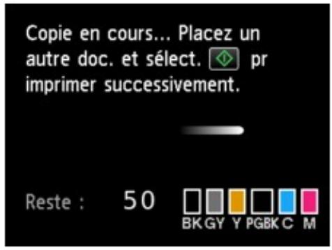 CANON MG 7150 - Ajout de la tâche de copie (Réservation de la copie) - 1