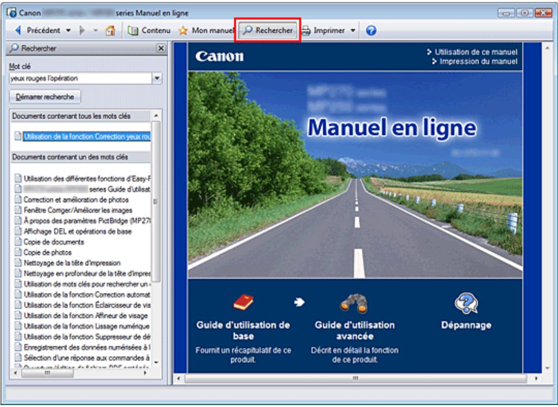 CANON PIXMA MX495 - Utilisation de mots clés pour rechercher un document - 1
