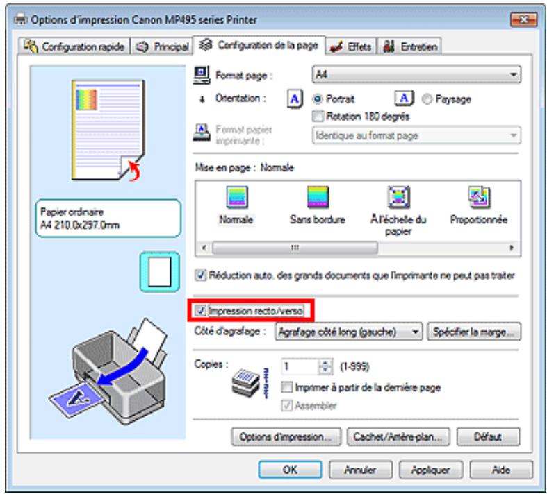 CANON PIXMA MX495 - Impression recto/verso - 2