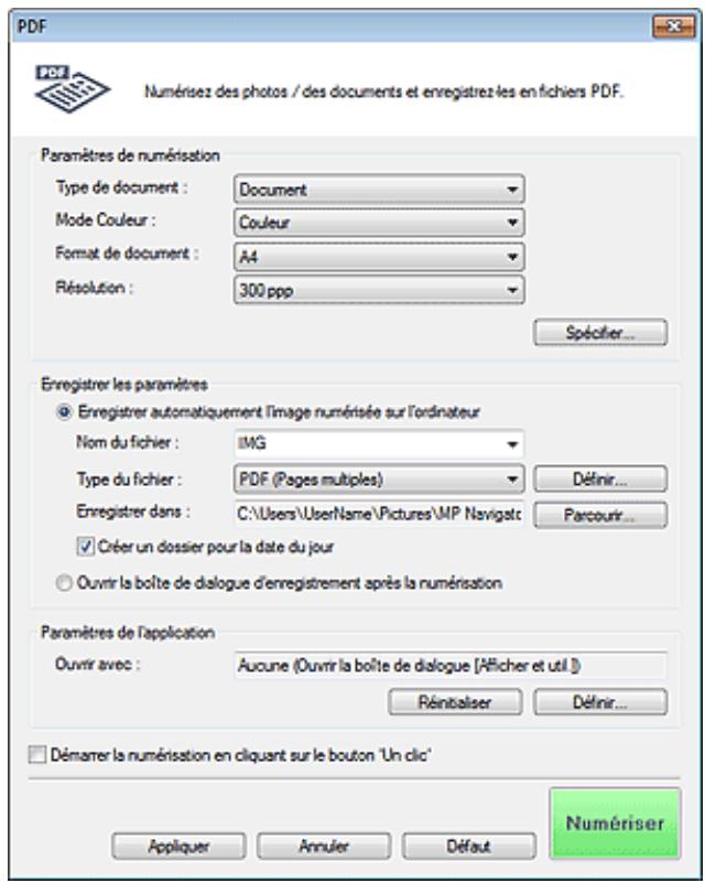 CANON PIXMA MX495 - Boîte de dialogue PDF - 1
