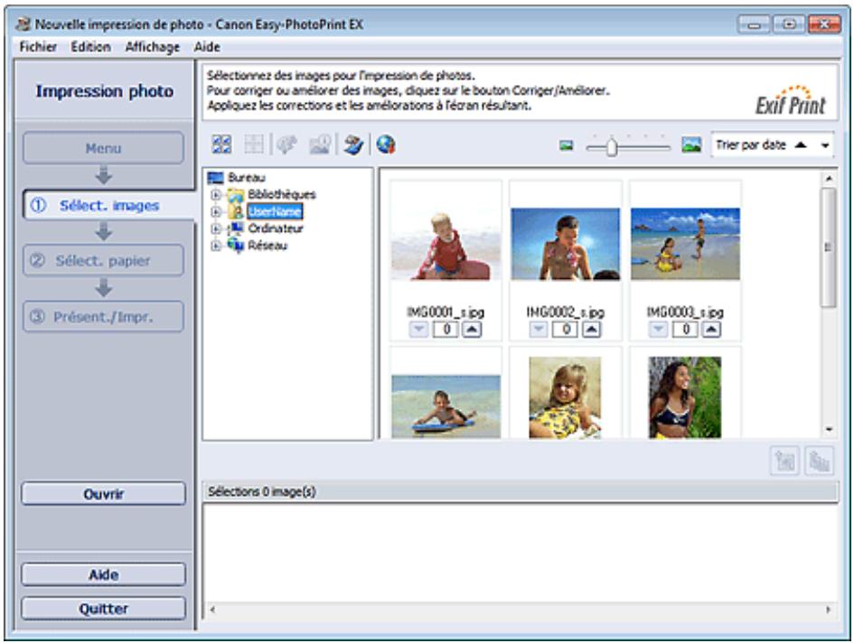 CANON PIXMA MX495 - Cliquez sur Impression photo dans le Menu. - 1