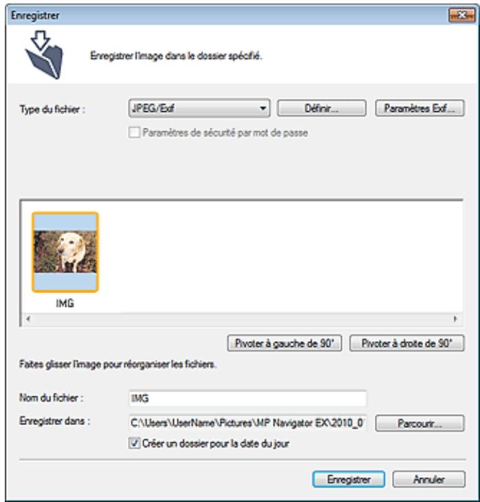 CANON PIXMA MX495 - Boîte de dialogue Enregistrer - 1