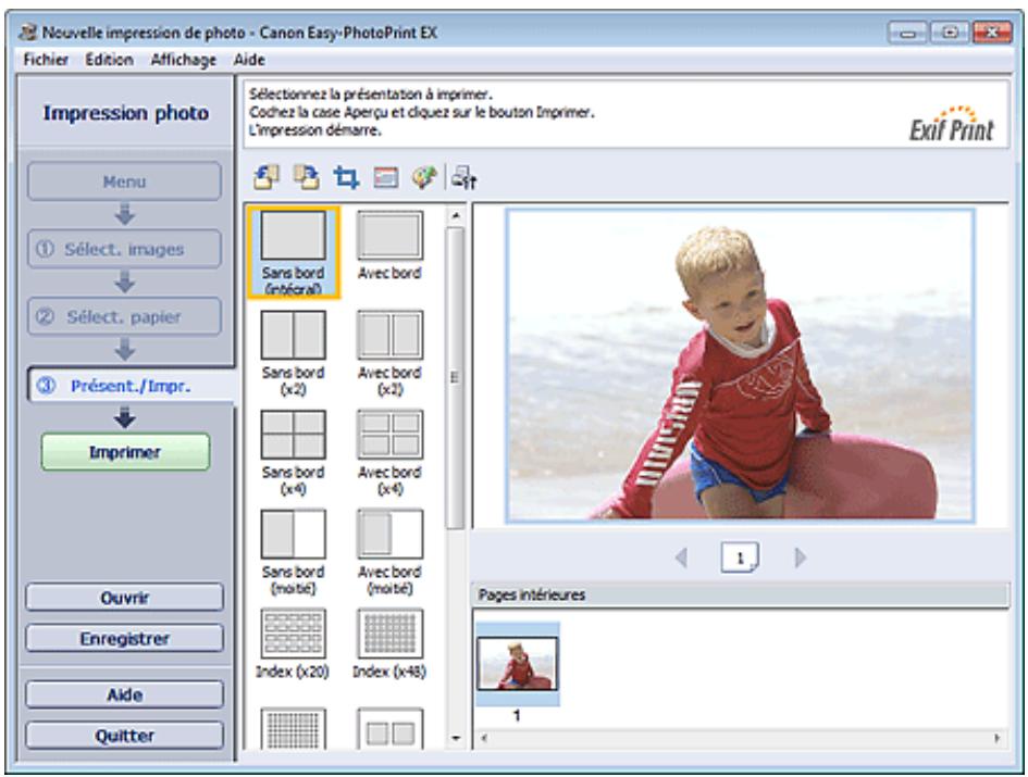 CANON PIXMA MX495 - Cliquez sur Présentation/Impression. - 1