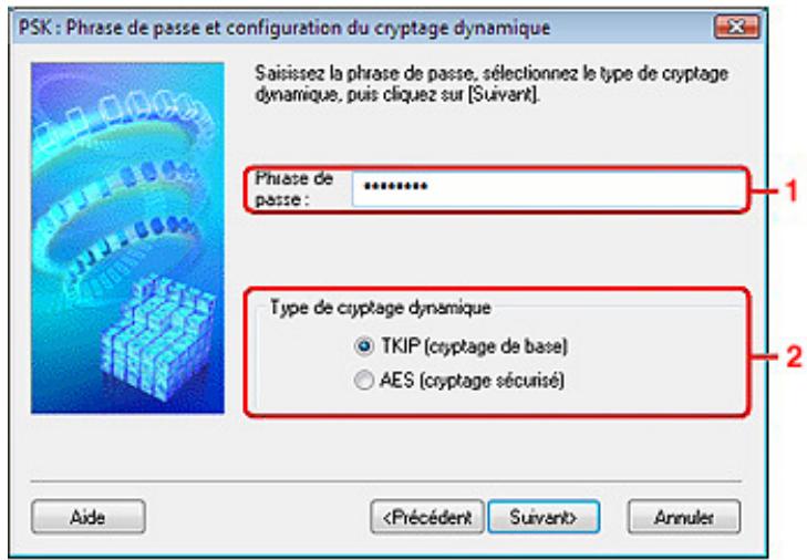 CANON PIXMA MX495 - Modification des paramètres détaillés WPA ou WPA2 - 3