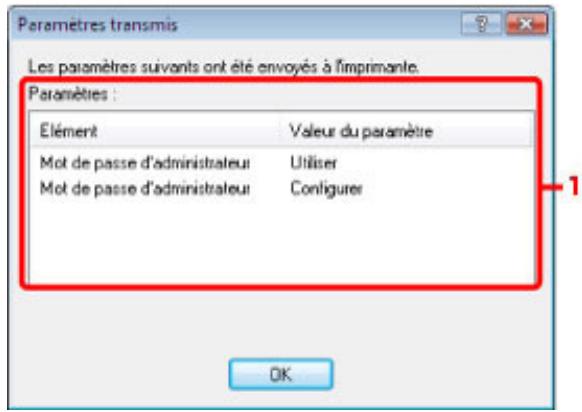 CANON PIXMA MX495 - Affichage des paramètres modifiés - 1