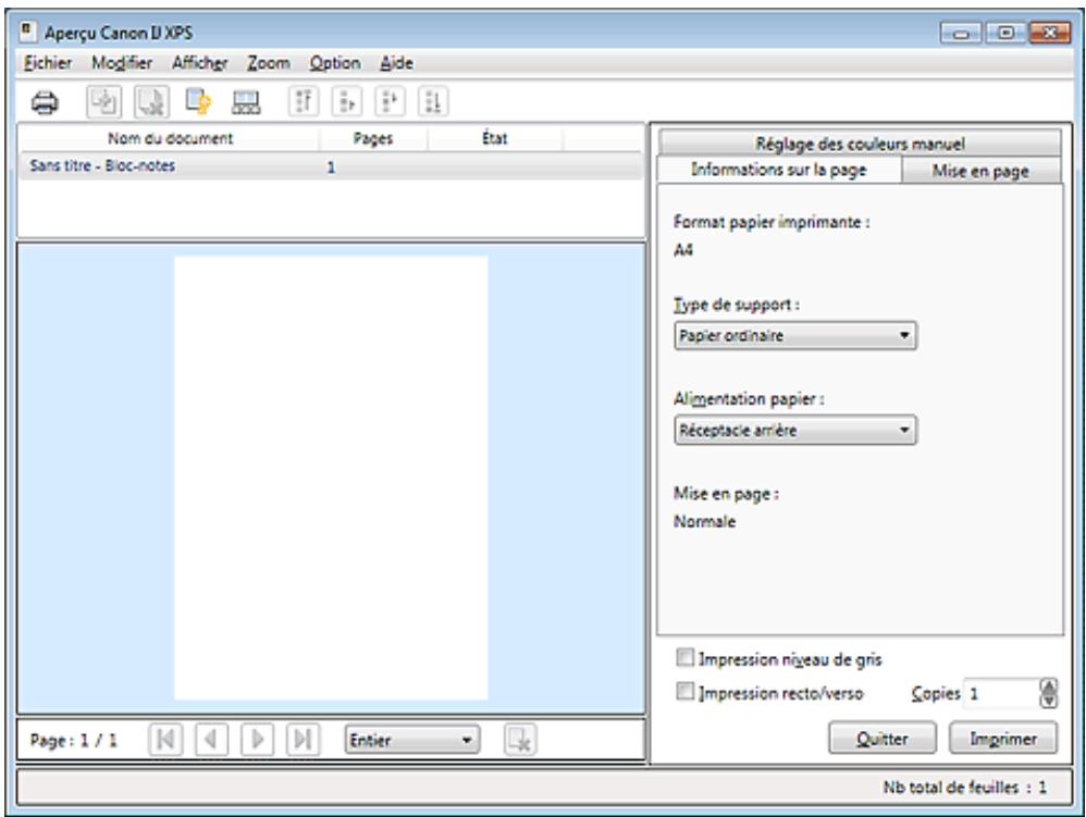 CANON PIXMA MX495 - Modification du document à imprimer ou réimpression à partir de l'historique des impressions - 1