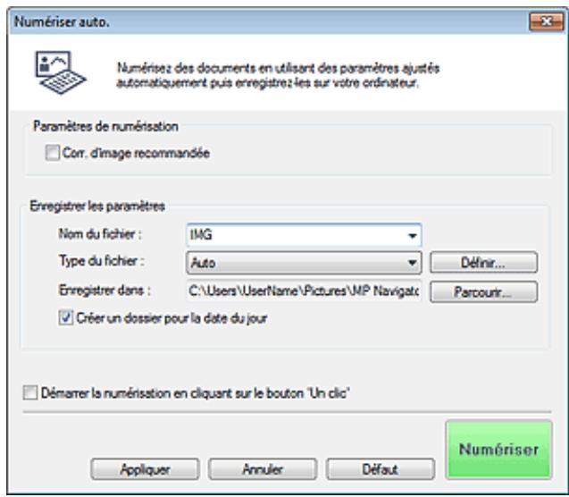 CANON PIXMA MX495 - Boîte de dialogue Numérisation automatique - 1