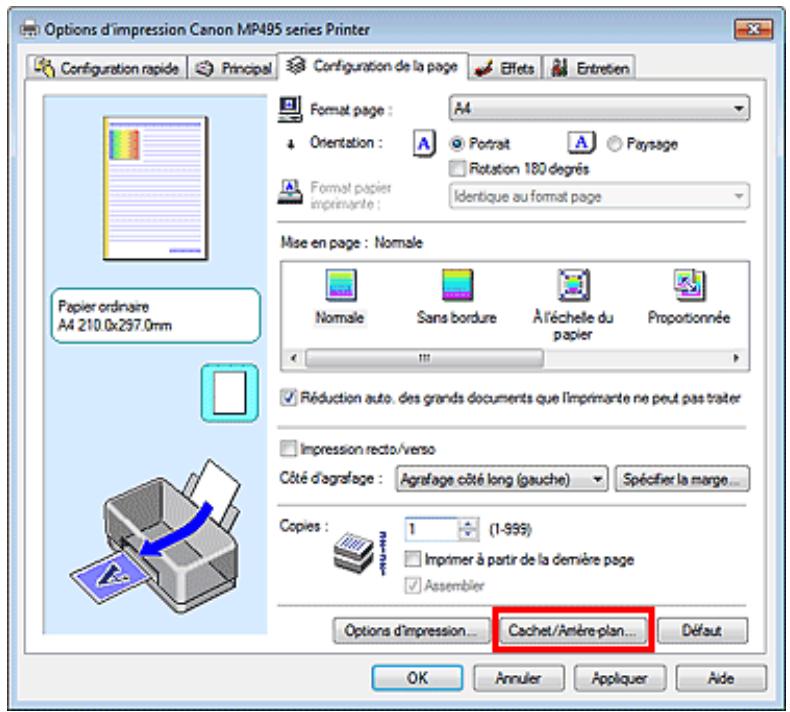 CANON PIXMA MX495 - Enregistrement d'un nouvel arrêté-plan - 1