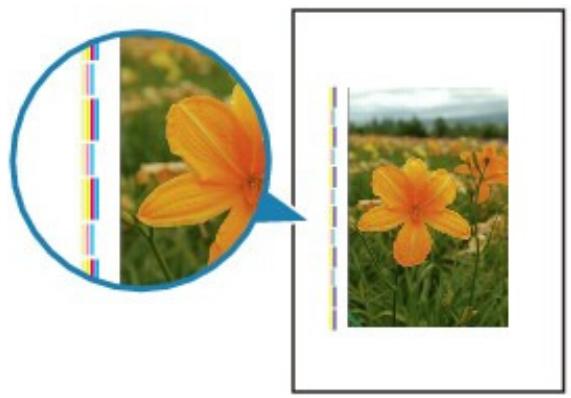 CANON PIXMA MX495 - Des lignes verticales sont imprimées sur les côts du document imprimé - 1
