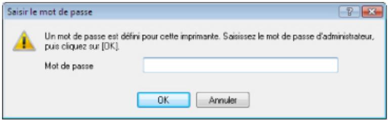 CANON PIXMA MX495 - La boîte de dialogue Saisir le mot de passer s'affiche pendant la configuration - 1