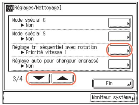 CANON IMAGERUNNER 2535 - Appuyez sur (mode utiliser)  [réglages/nettoyage]. - 1
