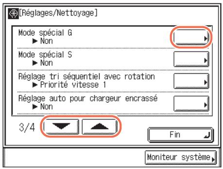 CANON IMAGERUNNER 2535 - Appuyez sur (mode utiliser)  [réglages/nettoyage]. - 1