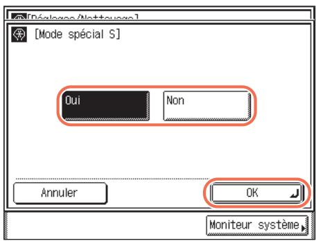 CANON IMAGERUNNER 2535 - Appuyez sur (mode utiliser)  [réglages/nettoyage]. - 2
