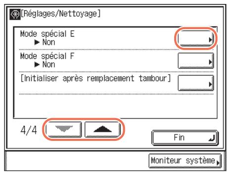 CANON IMAGERUNNER 2535 - Appuyez sur (mode utiliser)  [réglages/nettoyage]. - 2
