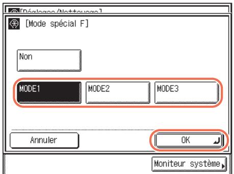 CANON IMAGERUNNER 2535 - Appuyez sur (mode utiliser)  [réglages/nettoyage]. - 4