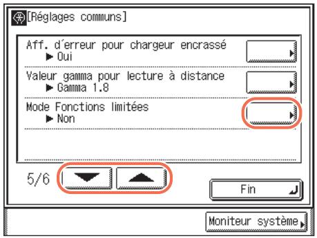 CANON IMAGERUNNER 2535 - Appuyez sur (※) (mode utiliser)  [réglages commun]. - 2