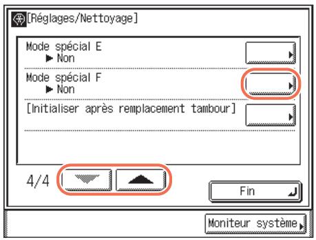 CANON IMAGERUNNER 2535 - Appuyez sur (mode utiliser)  [réglages/nettoyage]. - 2