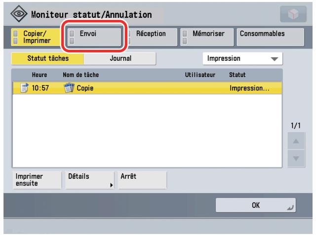 CANON IMAGERUNNER ADVANCE C5030I - Appuyer sur 念 [Envoi]. - 1
