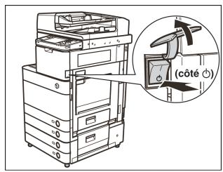 CANON IMAGERUNNER ADVANCE C5030I - Positionner l'interrupteur principal sur " ". - 1