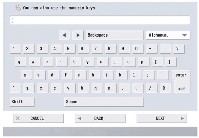 CANON IMAGERUNNER ADVANCE C5030I - Modification de la langue/du clavier en cours de l'afficheur tactile - 2