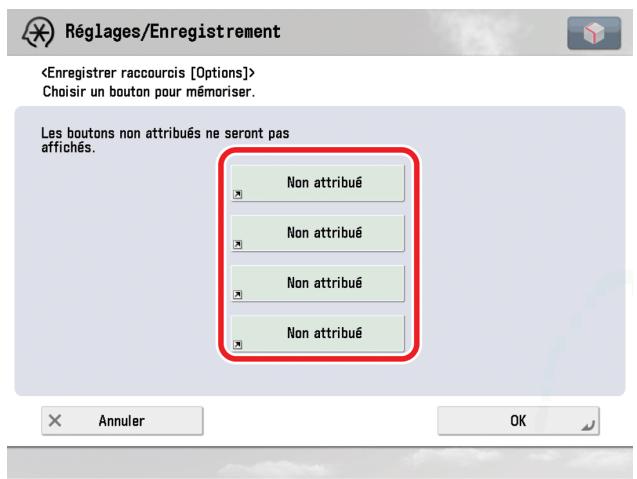 CANON IMAGERUNNER ADVANCE C5030I - Mémorisation des touches de raccourcis - 1