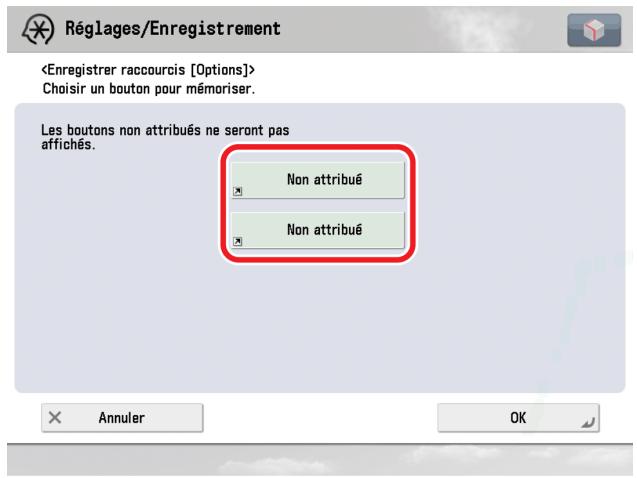 CANON IMAGERUNNER ADVANCE C5030I - Mémorisation des touches de raccourcis - 1