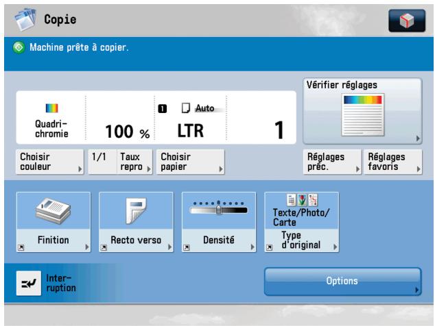 CANON IMAGERUNNER ADVANCE C5030I - Ecran par défaut au démarrage - 2