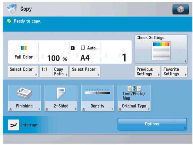 CANON IMAGERUNNER ADVANCE C5030I - Modification de la langue/du clavier en cours de l'afficheur tactile - 1