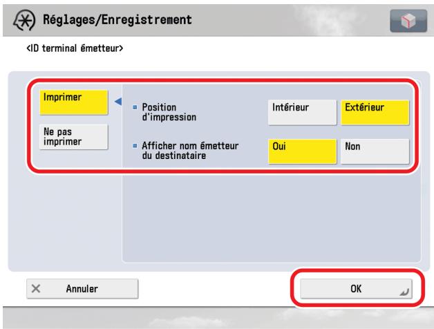 CANON IMAGERUNNER ADVANCE C5030I - Impression de l'ID du terminal émetteur - 1